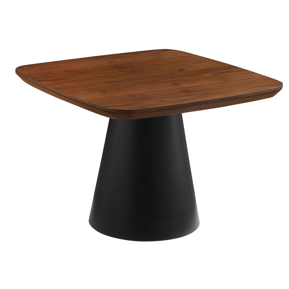 Juego de mesa de centro de 2 piezas Eason en nogal y negro