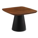 Juego de mesa de centro de 2 piezas Eason en nogal y negro