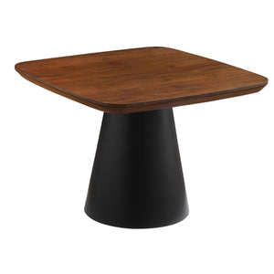 Juego de mesa de centro de 2 piezas Eason en nogal y negro
