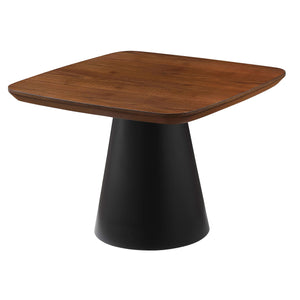 Juego de mesa de centro de 2 piezas Eason en nogal y negro