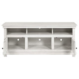 Consola multimedia Payne para TV de 60 pulgadas en blanco desgastado