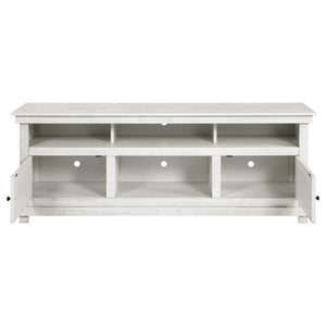 Consola multimedia Payne para TV de 70 pulgadas, color blanco envejecido