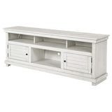 Consola multimedia Payne para TV de 70 pulgadas, color blanco envejecido