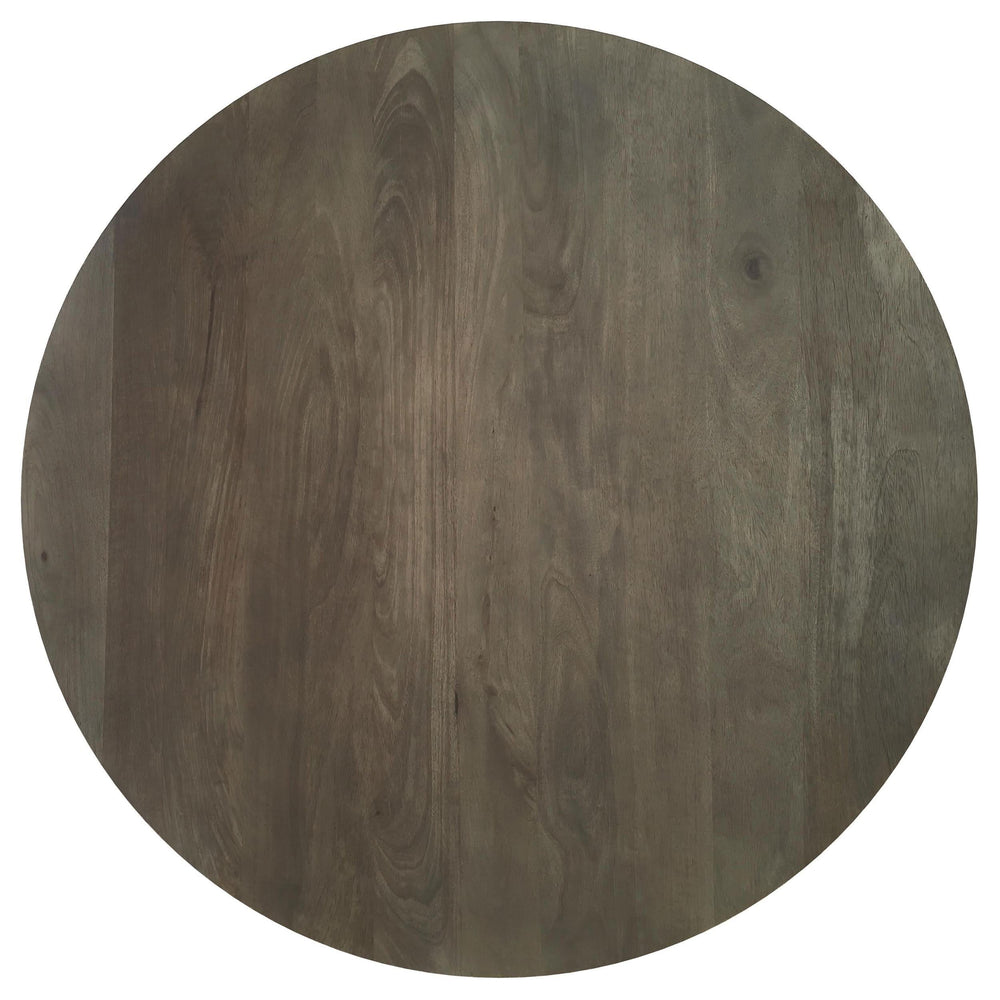 Juego de mesa de centro y auxiliar de madera maciza Kinkaid de 3 piezas, color marrón