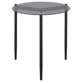 Juego de mesa auxiliar y de centro redonda Rosalie de 3 piezas en gris