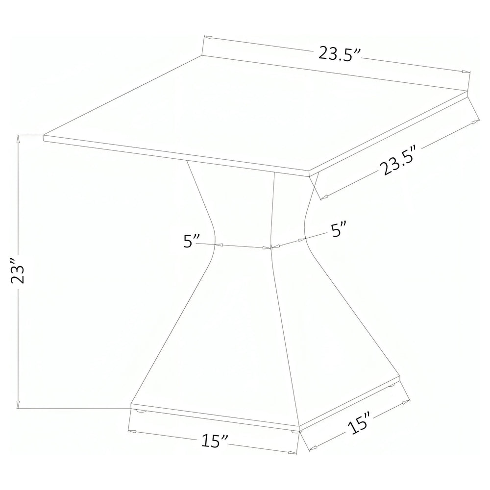 Mesa auxiliar Jenny Glass Top de acero inoxidable cromada