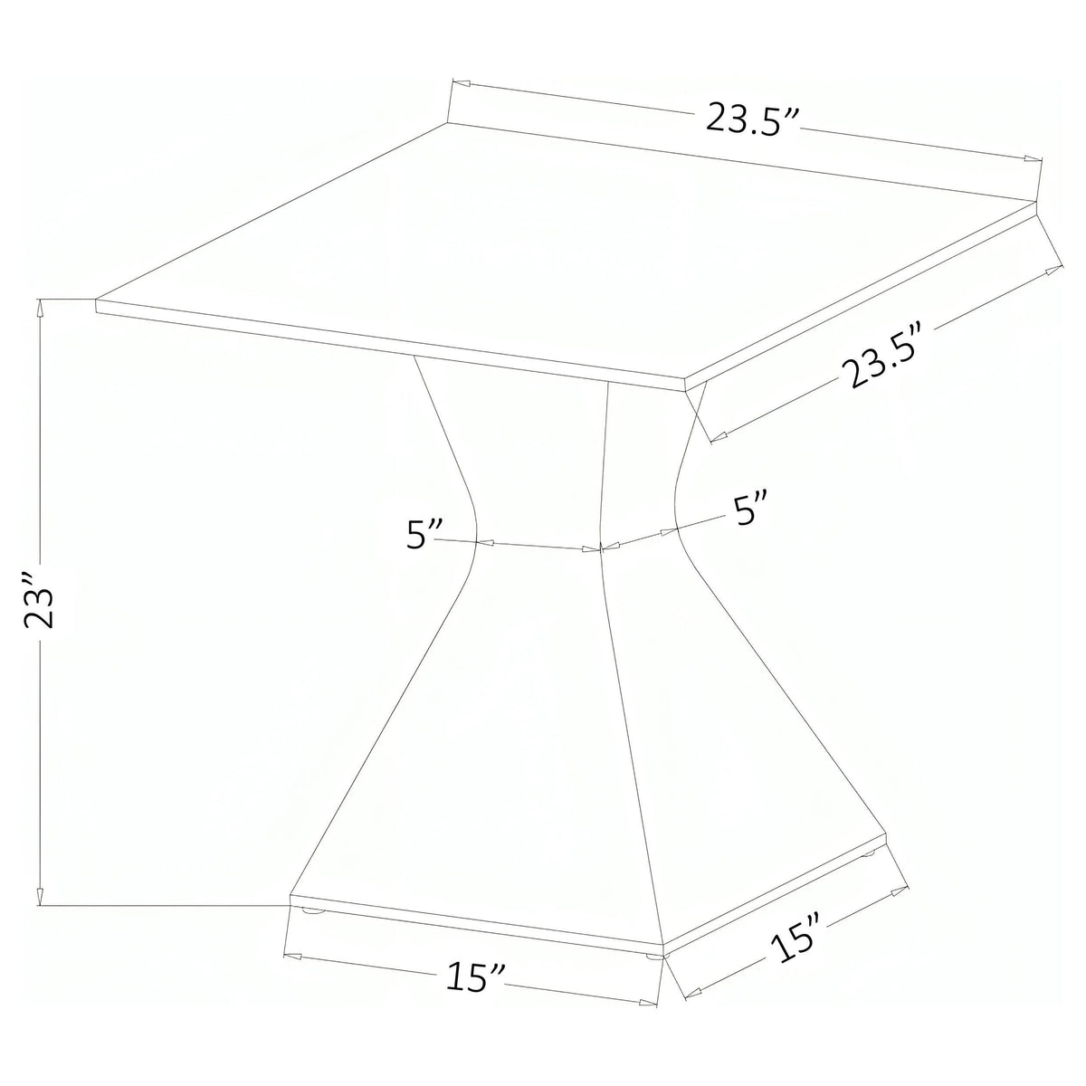 Mesa auxiliar Jenny Glass Top de acero inoxidable cromada
