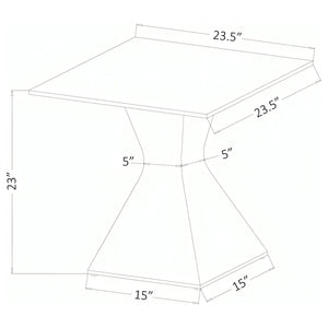 Mesa auxiliar Jenny Glass Top de acero inoxidable cromada
