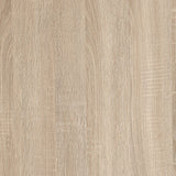 Mesa auxiliar redonda de madera de ingeniería Fowler de 1 estante, color natural