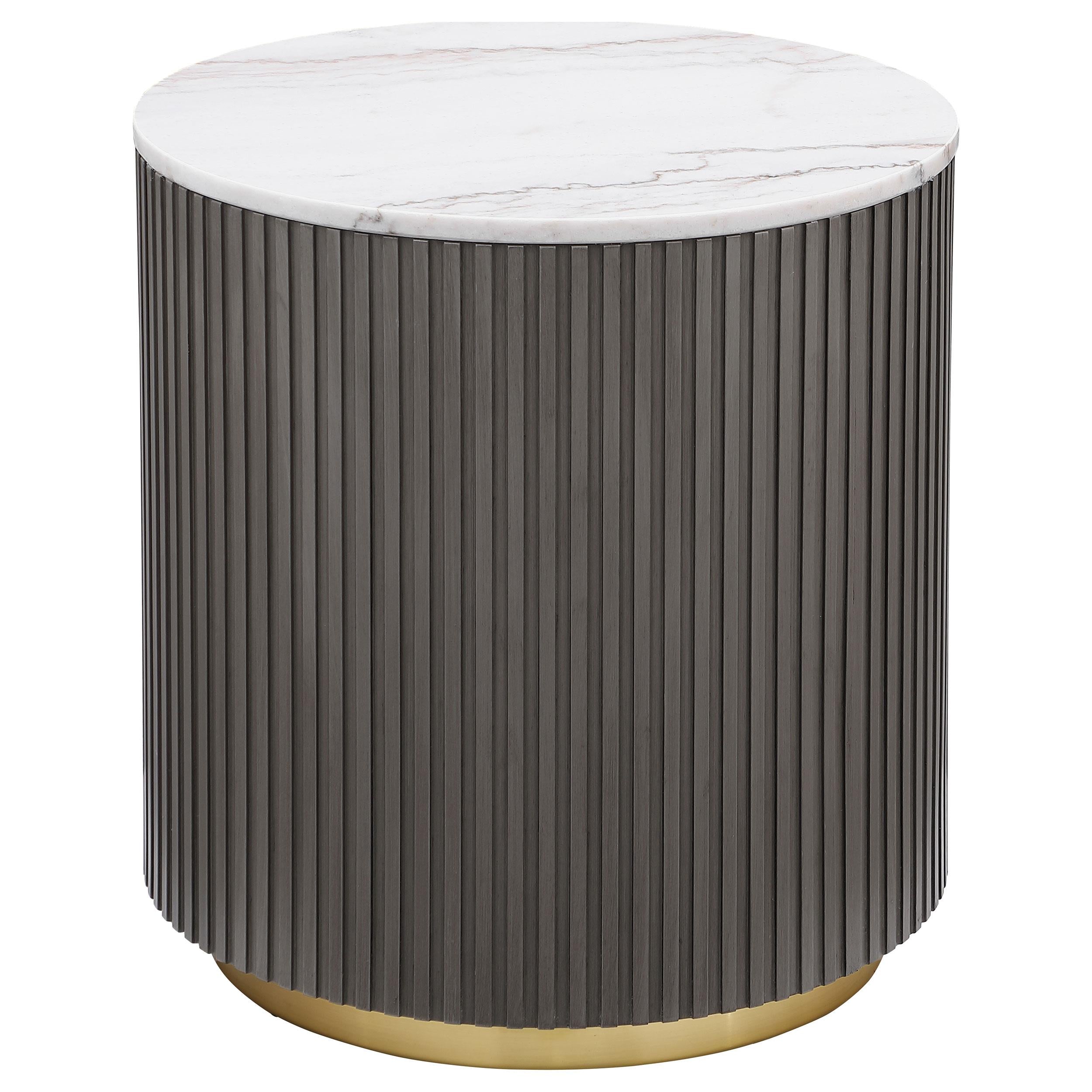 Jason 3-piece Round Marble Coffee and End Table Set White