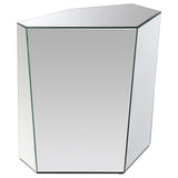 Capella 2-piece Mirrored Coffee and End Table Set Silver