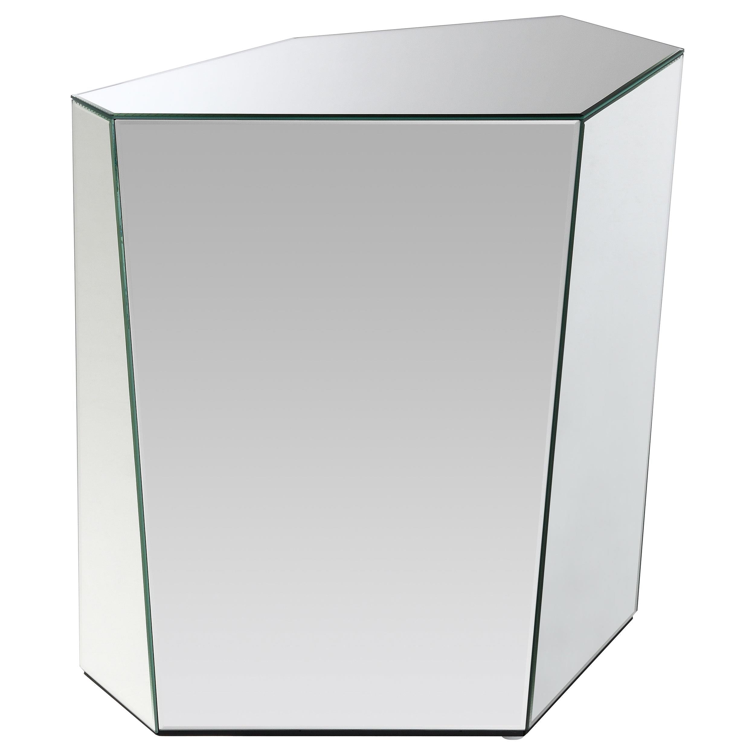 Capella 3-piece Mirrored Coffee and End Table Set Silver