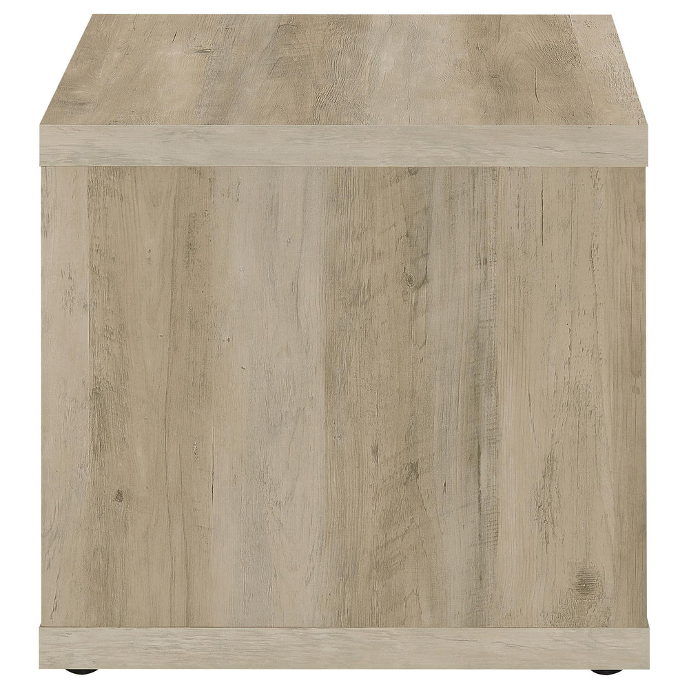 Juego de mesa de centro y auxiliar Frisco de 2 piezas, pino envejecido