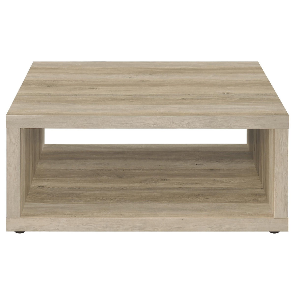 Juego de mesa de centro y auxiliar Frisco de 2 piezas, pino envejecido