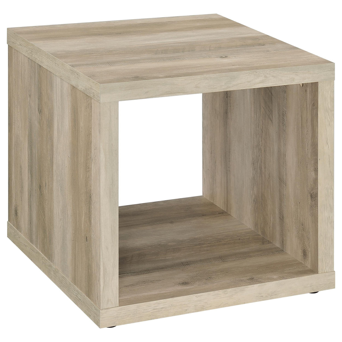 Juego de mesa de centro y auxiliar Frisco de 3 piezas, pino envejecido