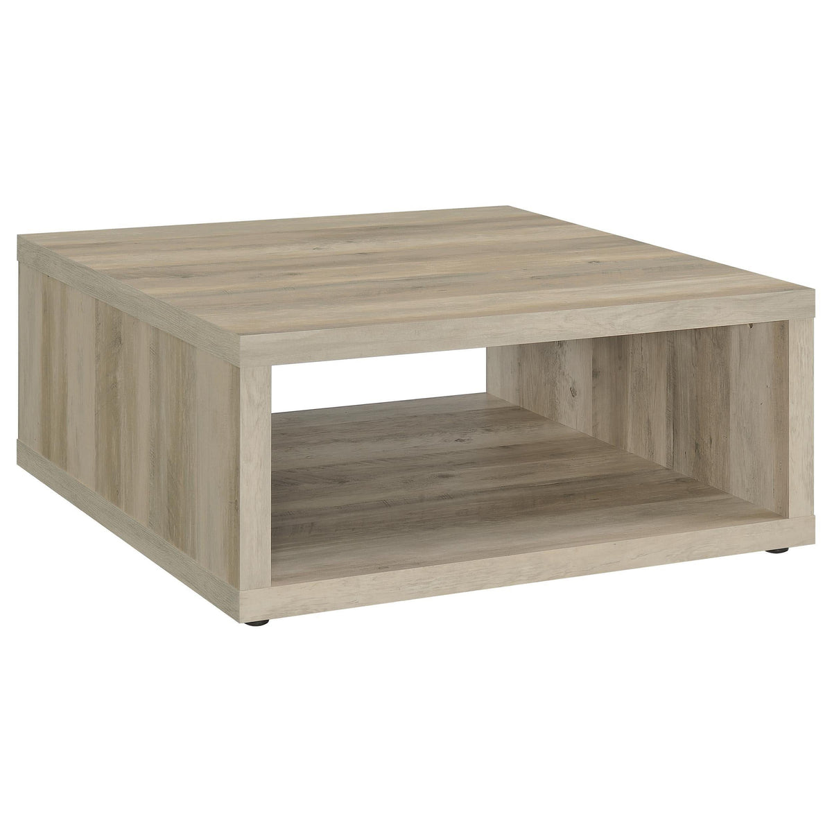 Juego de mesa de centro y auxiliar Frisco de 3 piezas, pino envejecido