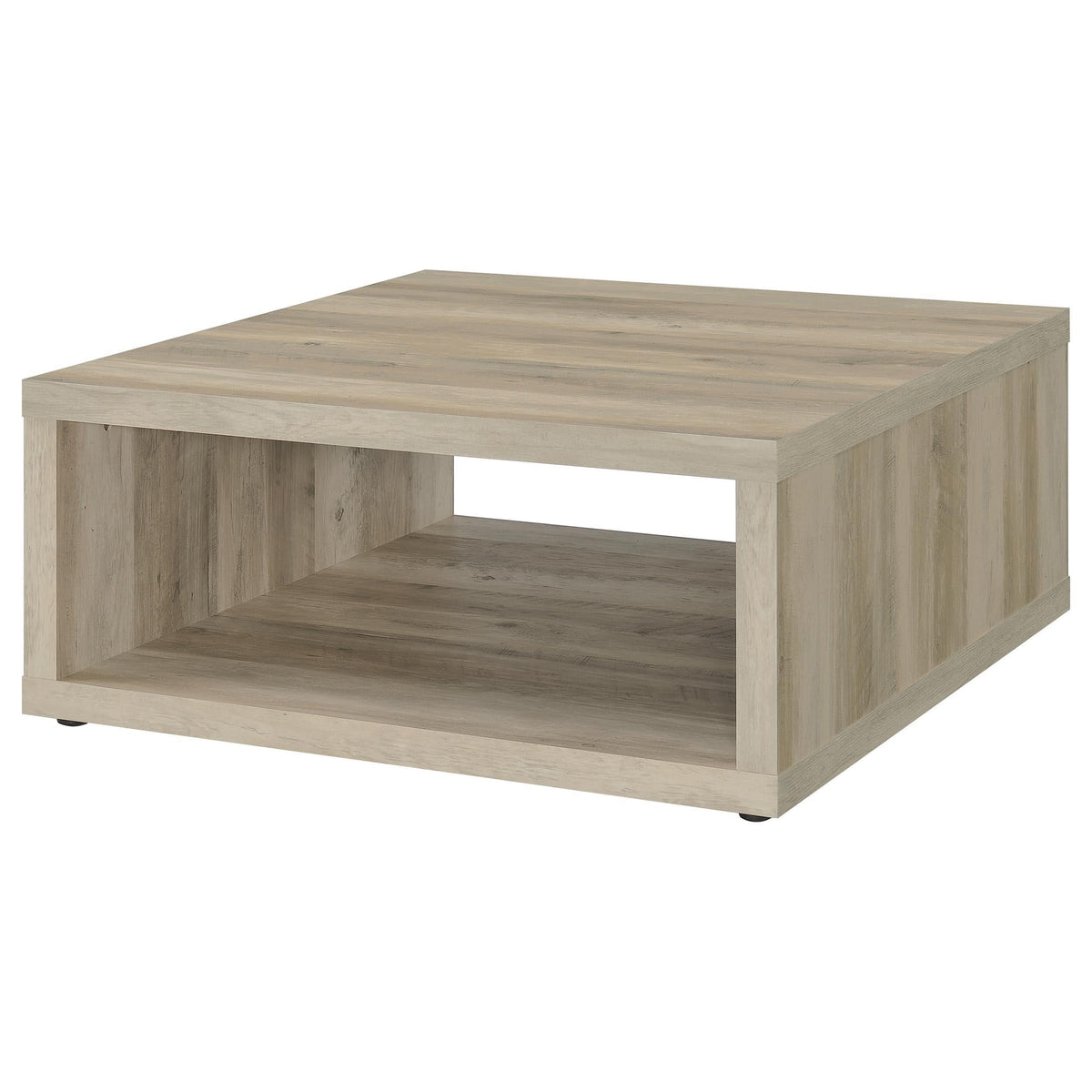 Juego de mesa de centro y auxiliar Frisco de 3 piezas, pino envejecido