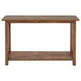 Consola de sofá de entrada de madera Payne en marrón envejecido