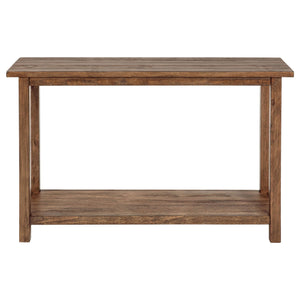 Consola de sofá de entrada de madera Payne en marrón envejecido