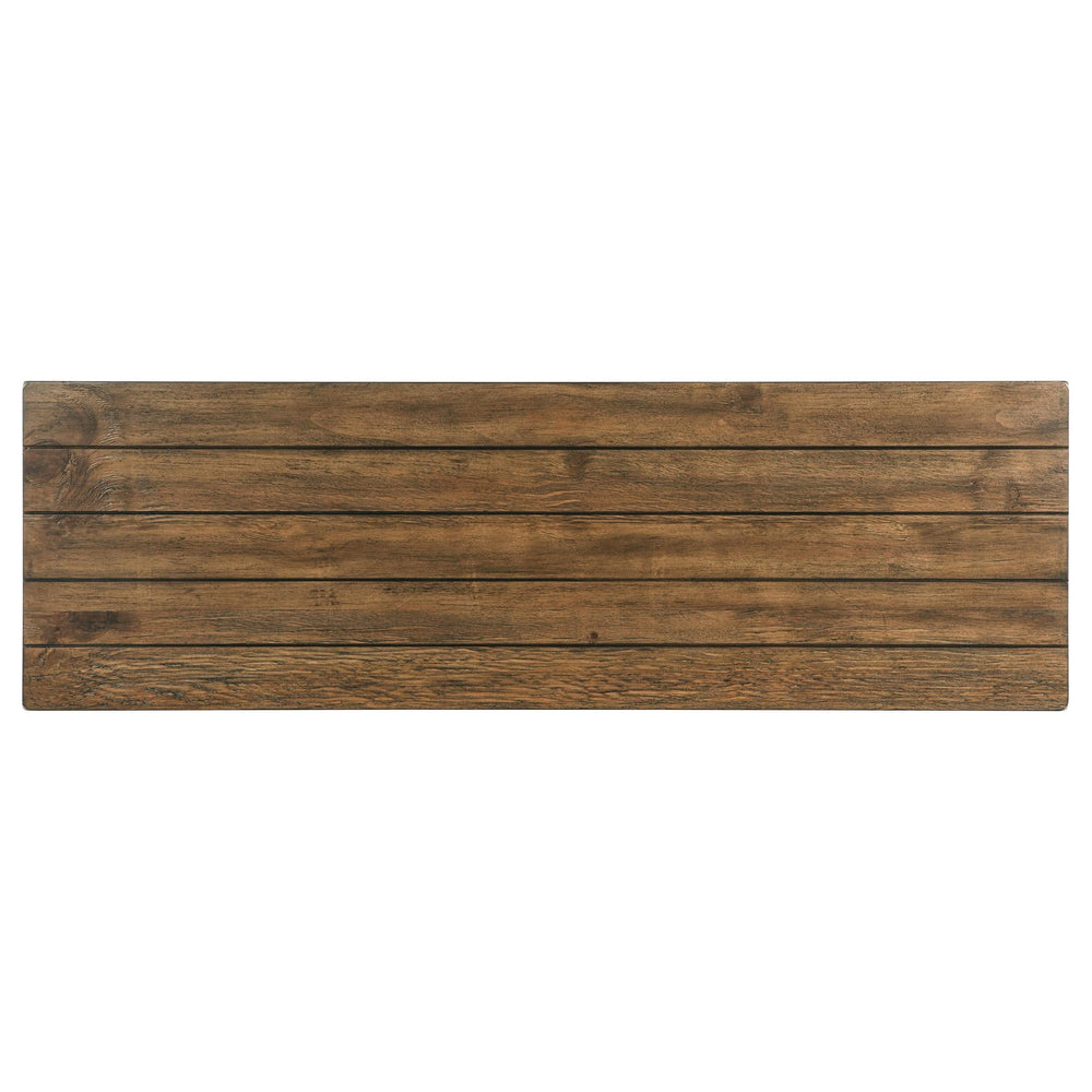 Consola de sofá de entrada de madera Payne en marrón envejecido