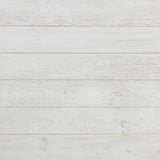 Mesa auxiliar de madera Payne con 1 cajón y estante, color blanco envejecido