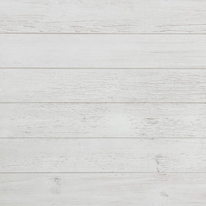 Mesa auxiliar de madera Payne con 1 cajón y estante, color blanco envejecido