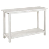 Consola de sofá para entrada de madera Payne en blanco