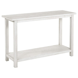 Consola de sofá para entrada de madera Payne en blanco