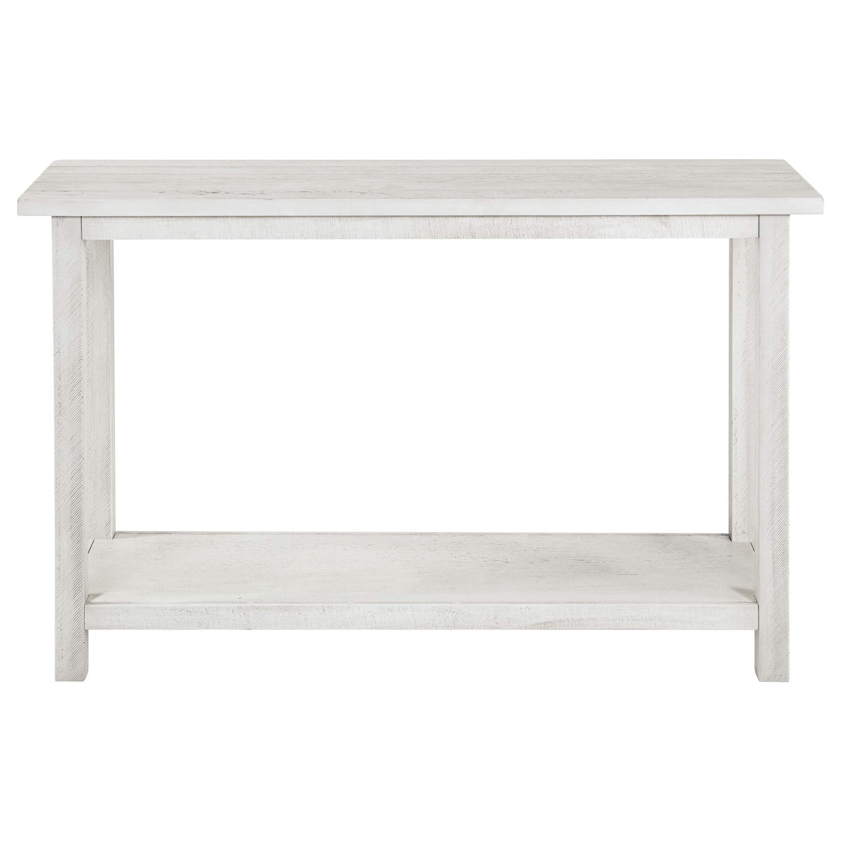 Consola de sofá para entrada de madera Payne en blanco