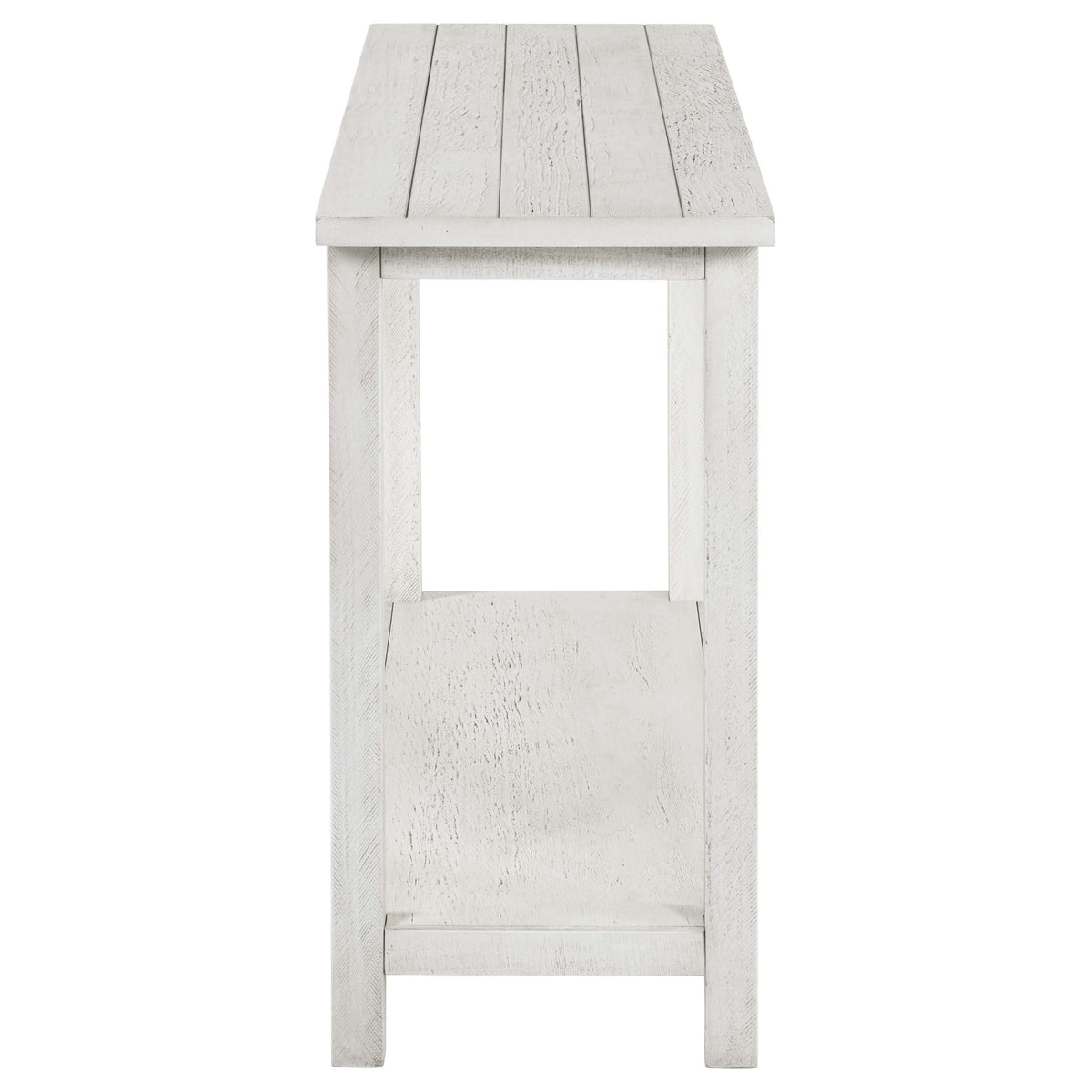 Consola de sofá para entrada de madera Payne en blanco