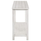 Consola de sofá para entrada de madera Payne en blanco
