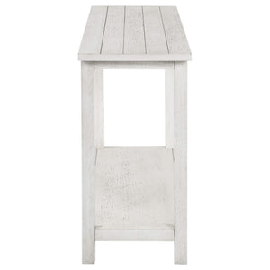 Consola de sofá para entrada de madera Payne en blanco