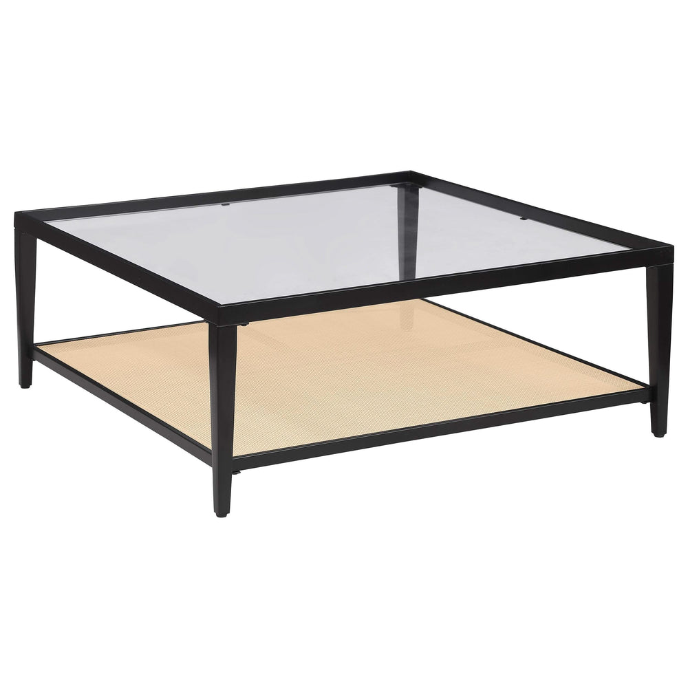 Juego de mesa de centro y auxiliar Amherst de 2 piezas, color negro 