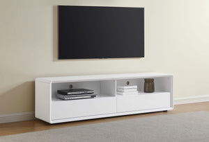 Consola multimedia para TV Ellice de 71 pulgadas, color blanco