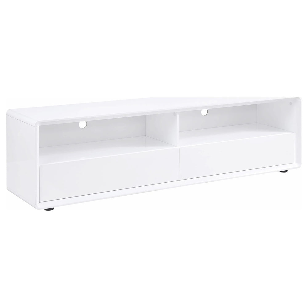 Consola multimedia para TV Ellice de 71 pulgadas, color blanco