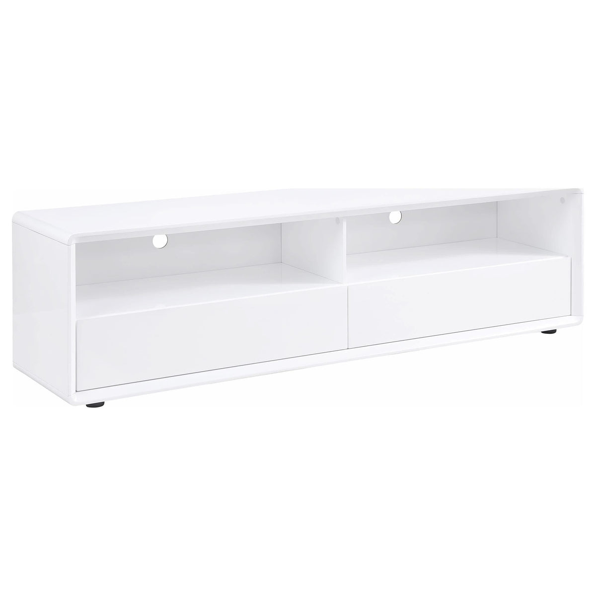 Consola multimedia para TV Ellice de 71 pulgadas, color blanco