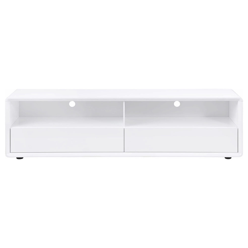 Consola multimedia para TV Ellice de 71 pulgadas, color blanco