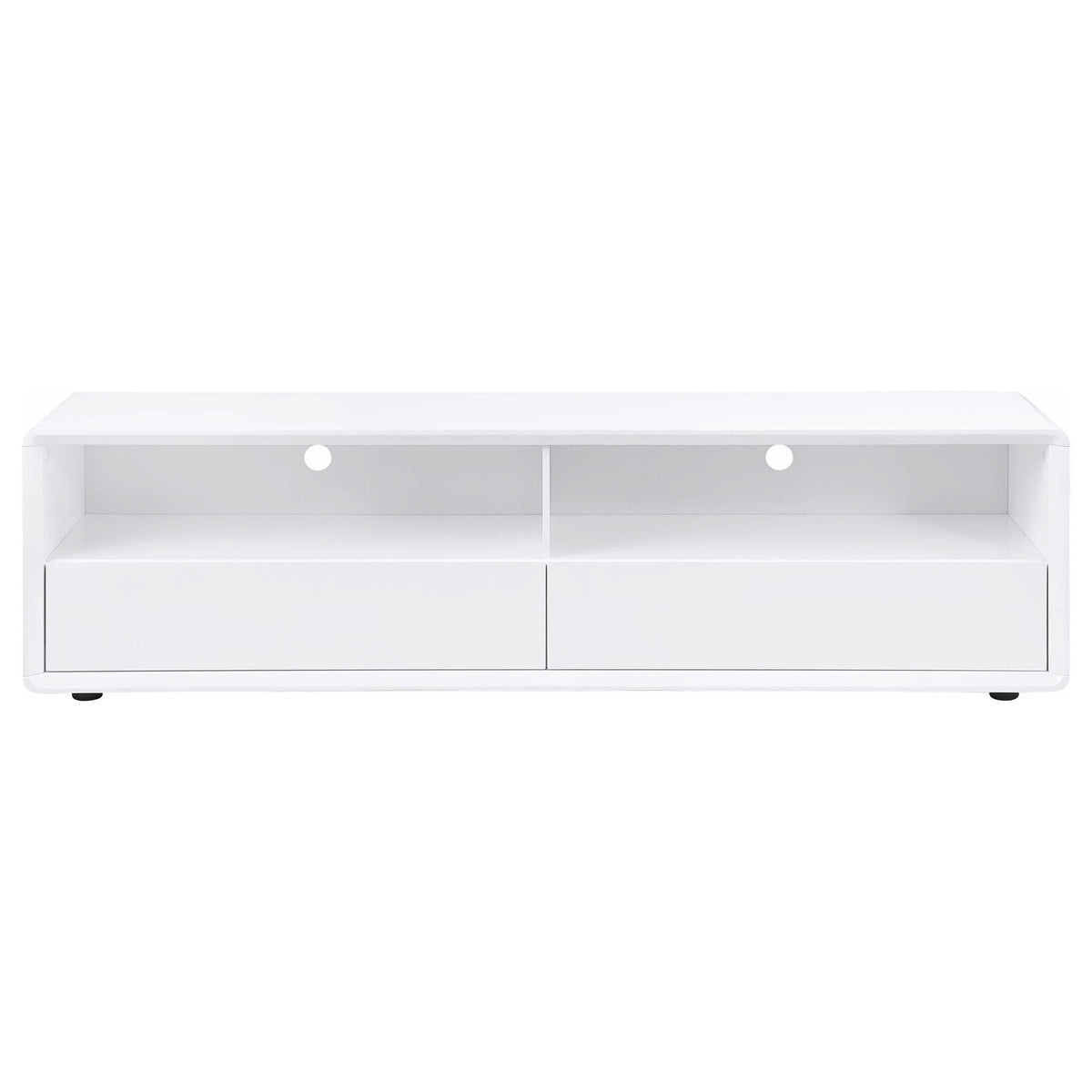 Consola multimedia para TV Ellice de 71 pulgadas, color blanco