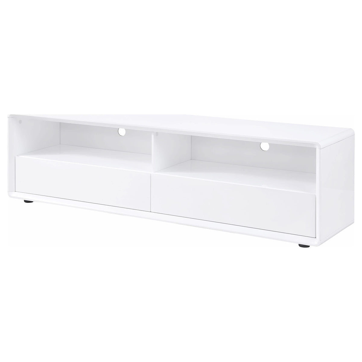 Consola multimedia para TV Ellice de 71 pulgadas, color blanco
