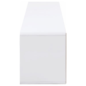 Consola multimedia para TV Ellice de 71 pulgadas, color blanco