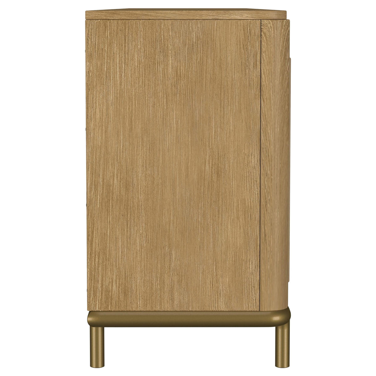 Mueble para TV de dos puertas de caña de ratán Arini, consola multimedia color arena