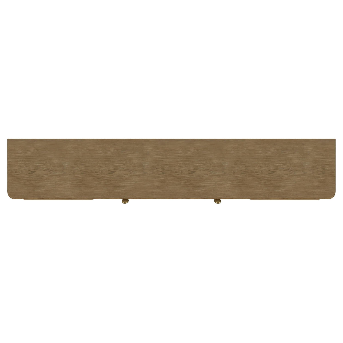 Mueble para TV de dos puertas de caña de ratán Arini, consola multimedia color arena