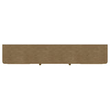 Mueble para TV de dos puertas de caña de ratán Arini, consola multimedia color arena