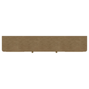 Mueble para TV de dos puertas de caña de ratán Arini, consola multimedia color arena