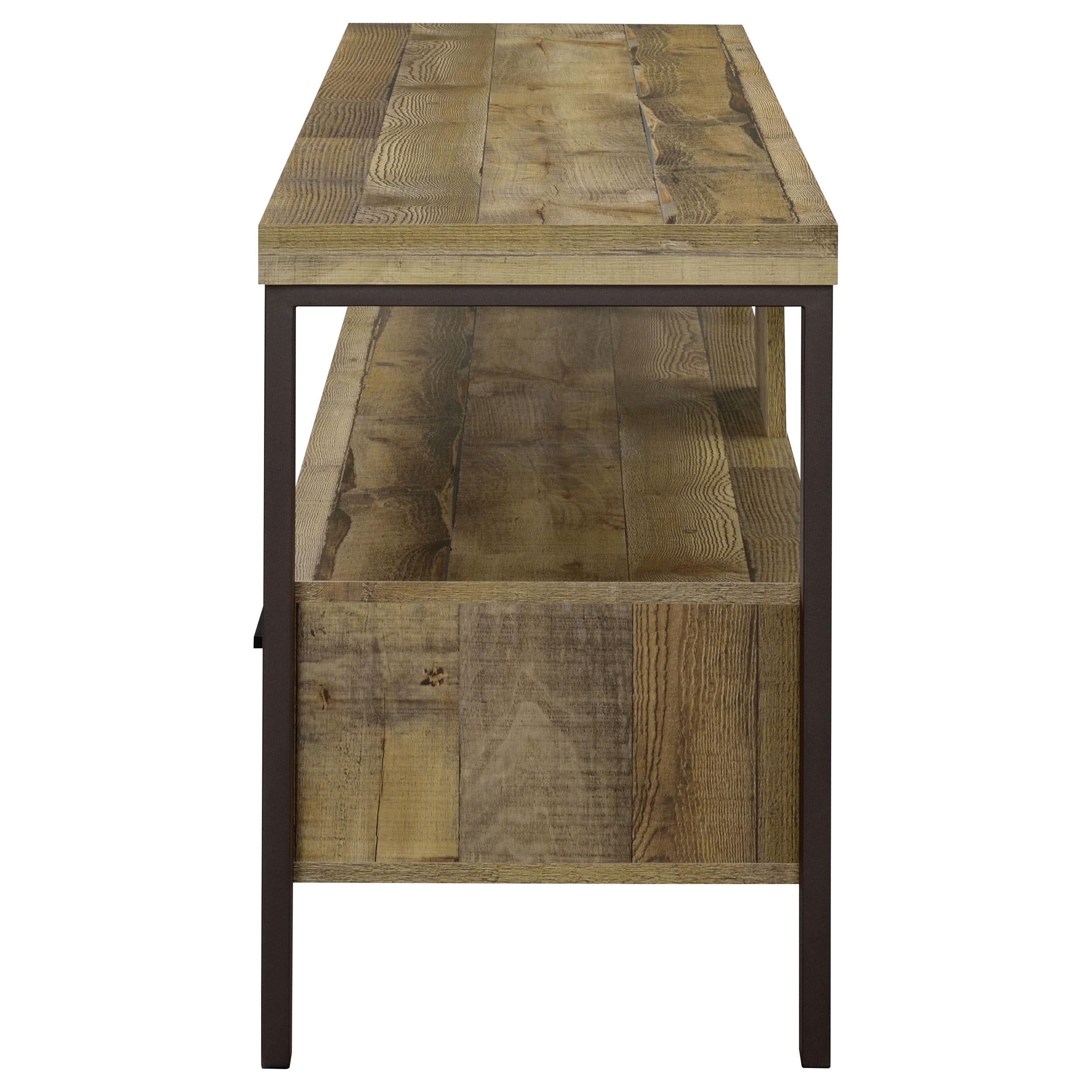 Ruston 2-drawer Engineered Wood 59" TV Stand Weathered Pine