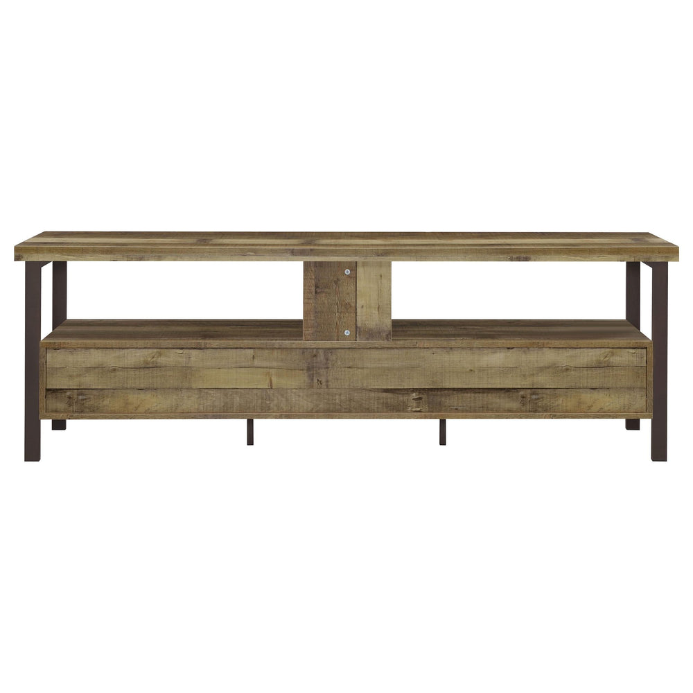 Consola para TV Ruston de 71" con 3 cajones, pino desgastado