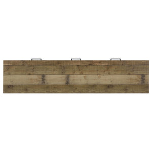 Consola para TV Ruston de 71" con 3 cajones, pino desgastado