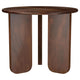 Mesa auxiliar redonda Dale de madera maciza de mango marrón