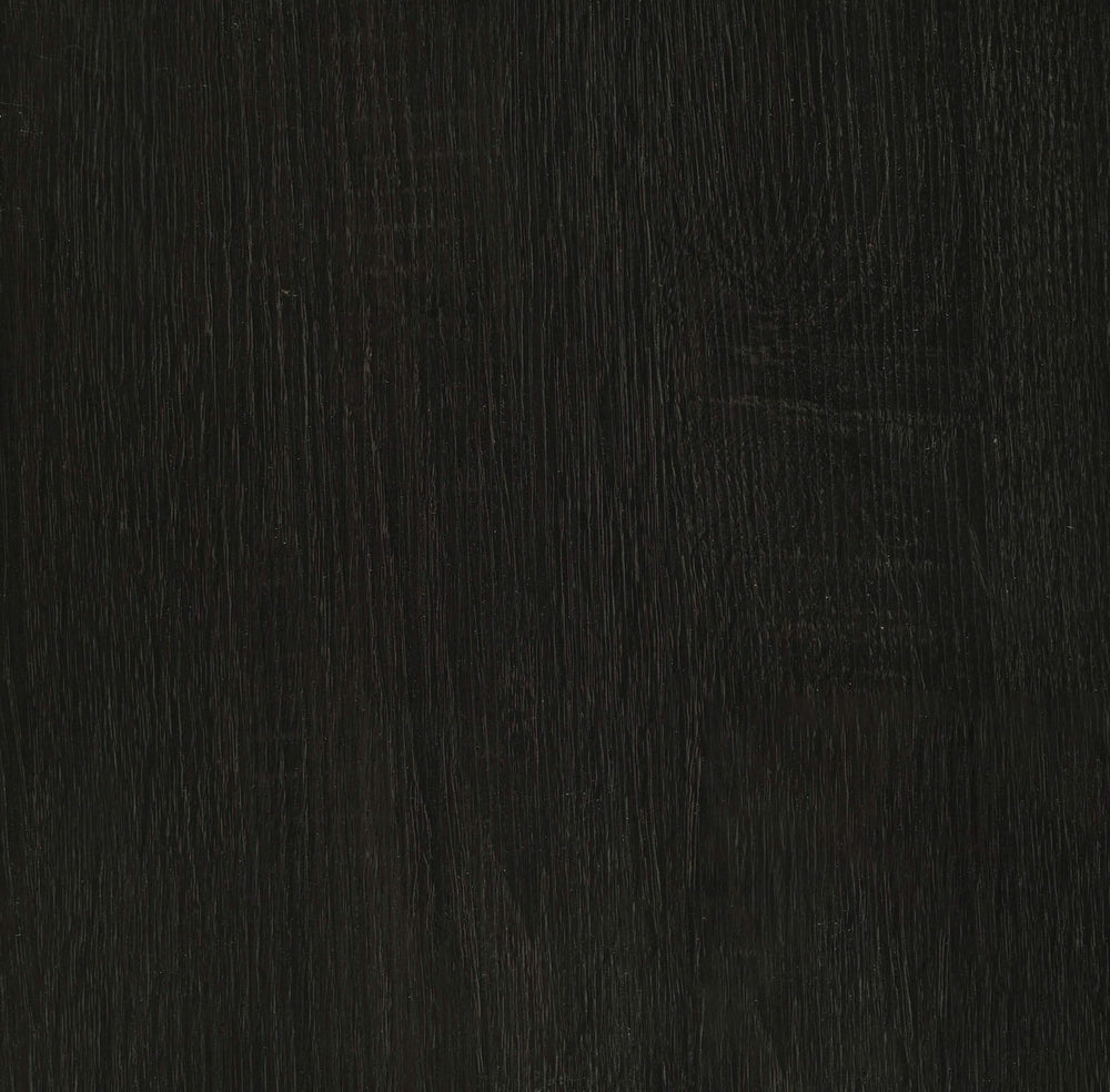 Mesa auxiliar redonda Dacre con tablero de madera de ingeniería, color carbón oscuro
