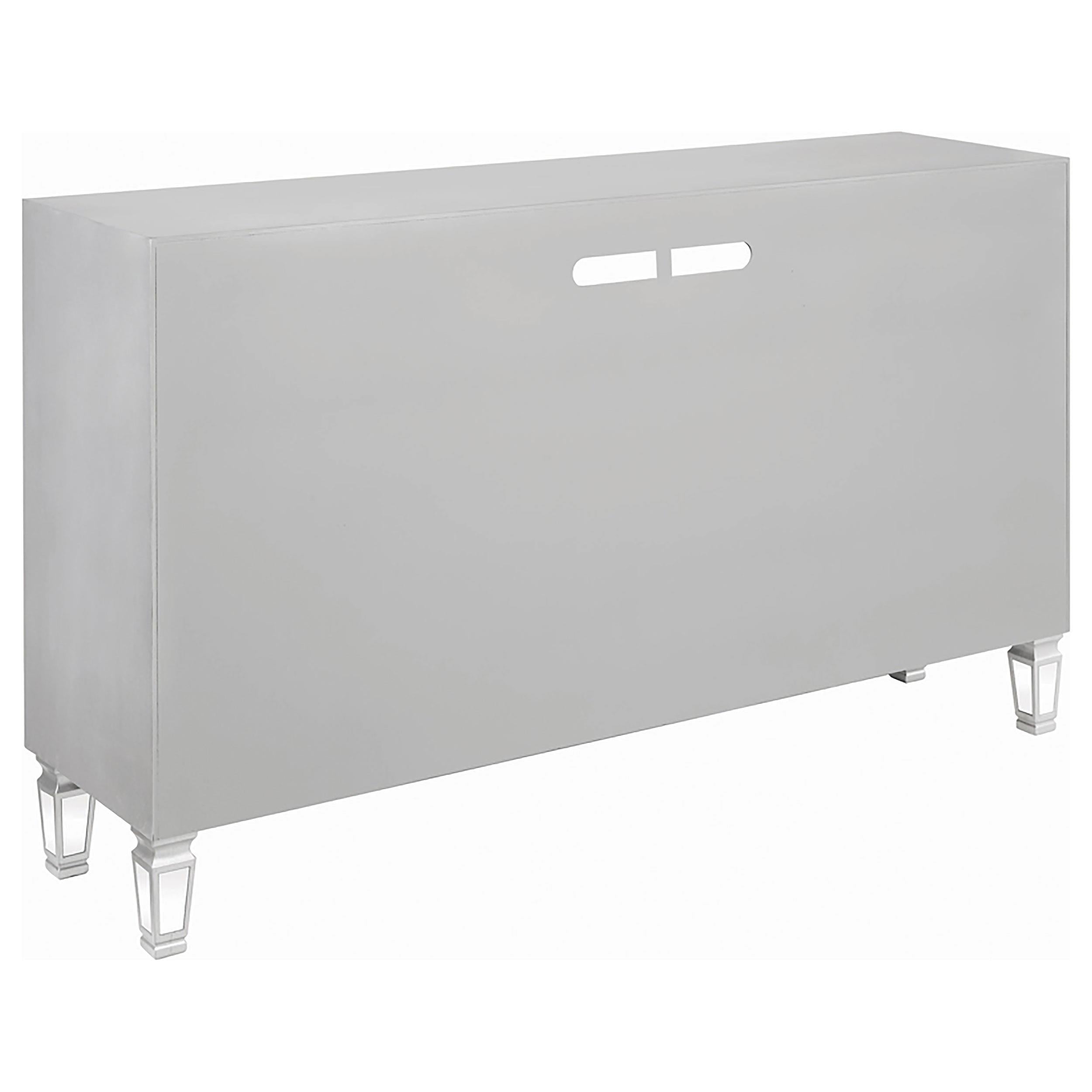 3-drawer TV Console Metallic Platinum